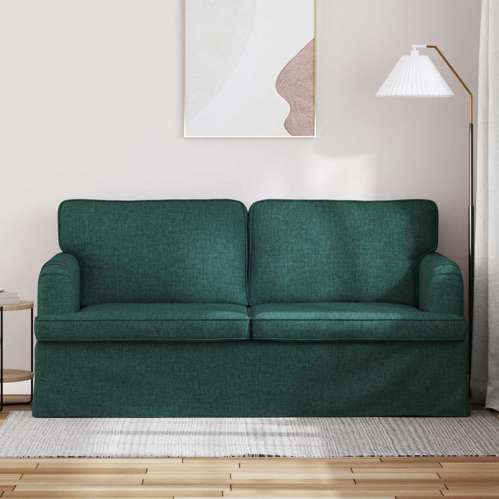 Sofa Tamnozelena 162 x 80 x 85 cm tkanina