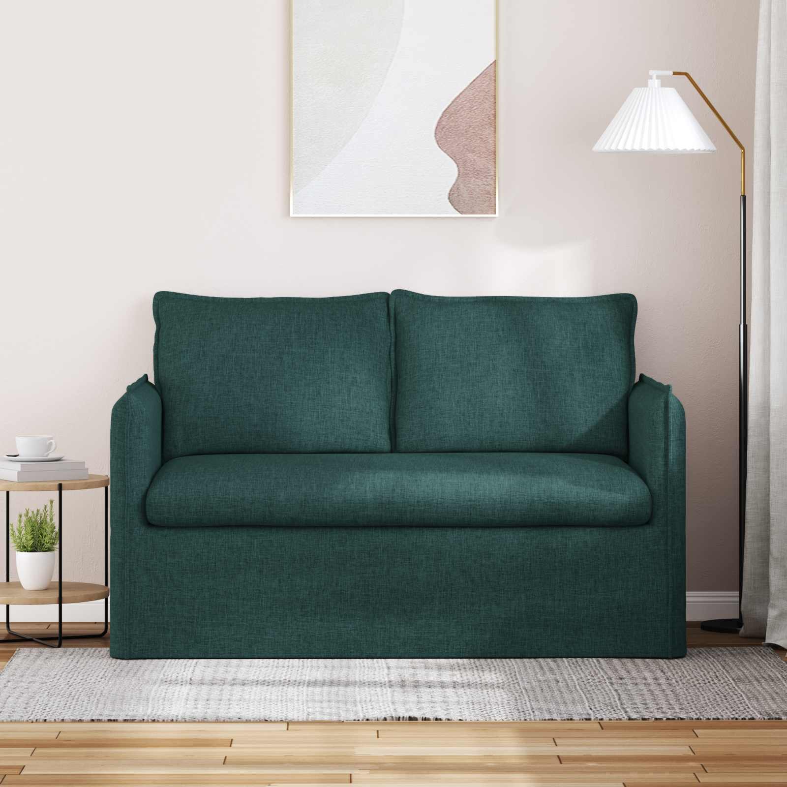 Sofa Tamnozelena 136 x 82 x 85 cm tkanina