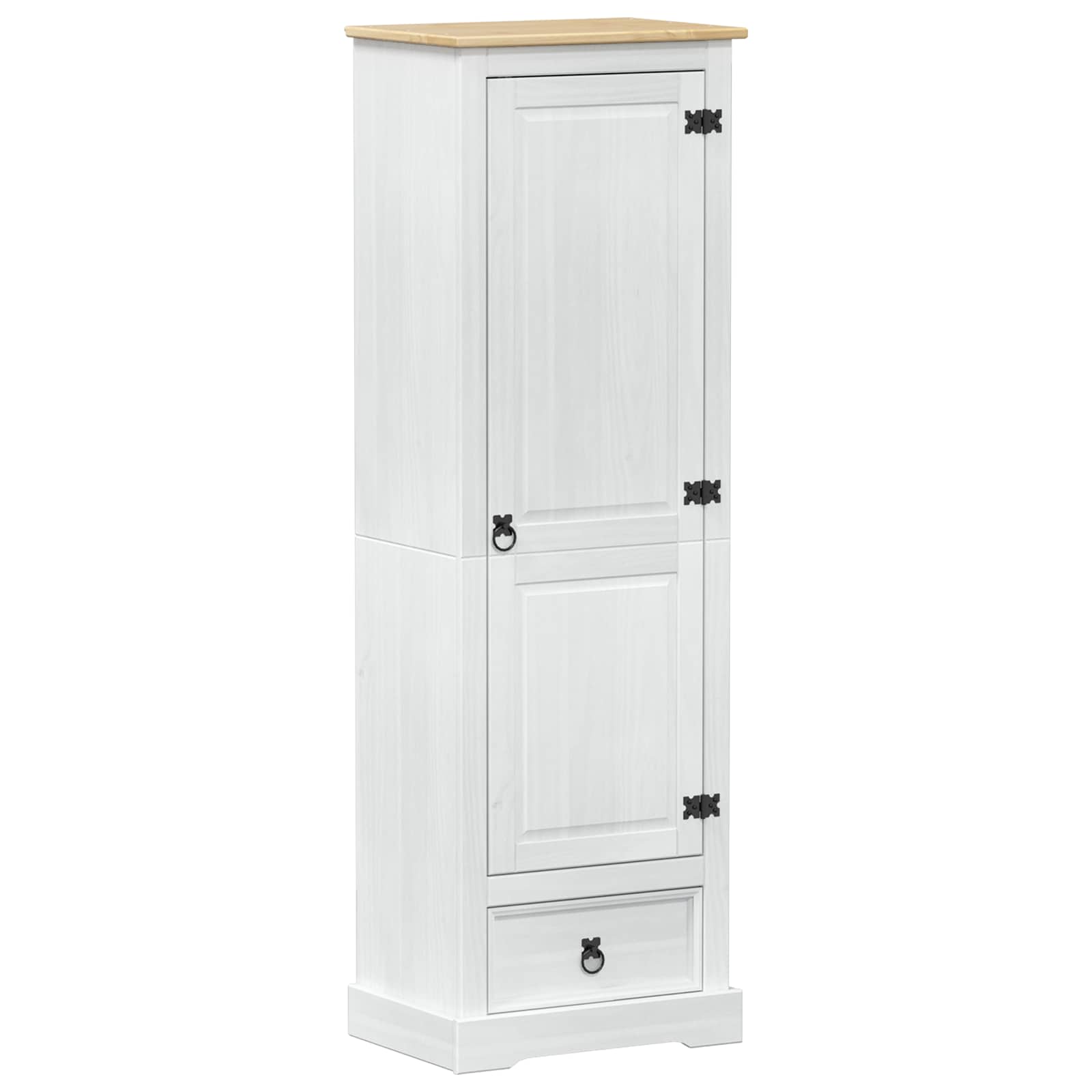 Ormari s ladicama Bijelo 55 x 38 x 170 cm Čvrsto borovo drvo