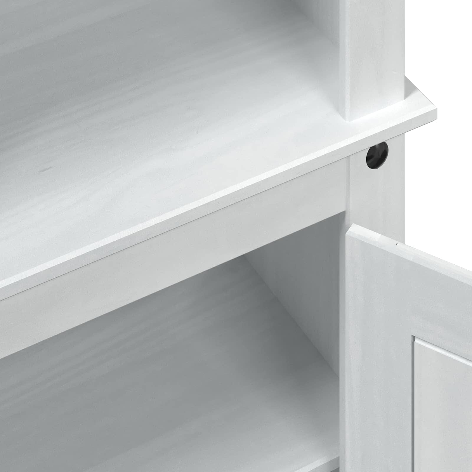 Ormar za cipele Bijelo 86 x 38,5 x 108 cm Čvrsto borovo drvo