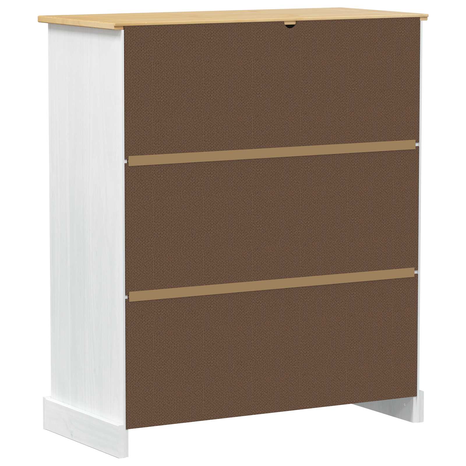 Ormar za vino Bijelo 97 x 45 x 114 cm Čvrsto borovo drvo