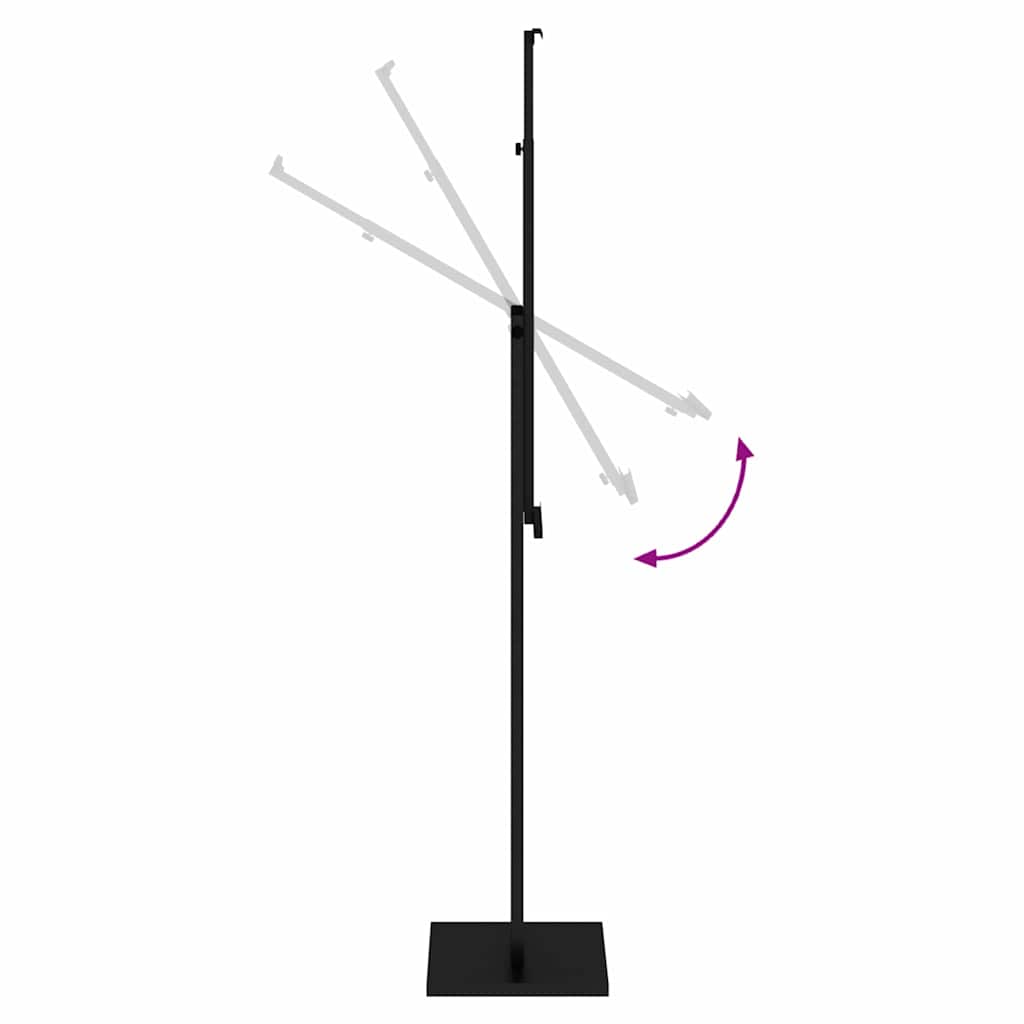 Stalci za sajmove Crna 26,5 x 26,5 x 150 cm Čelik