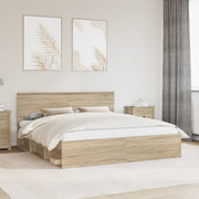 Krevetna konstrukcija Sonoma 200 x 200 cm Konstruirano drvo
