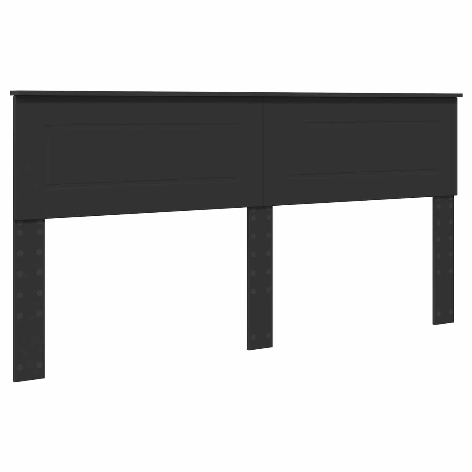 Krevetna konstrukcija Crna 180 x 200 cm Konstruirano drvo