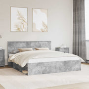 Krevetna konstrukcija Beton 180 x 200 cm Konstruirano drvo