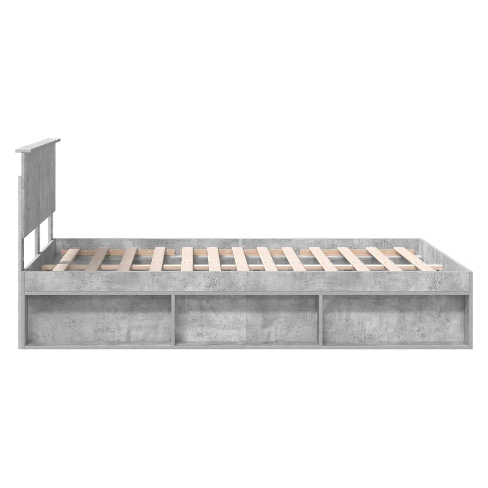 Krevetna konstrukcija Beton 160 x 200 cm Konstruirano drvo