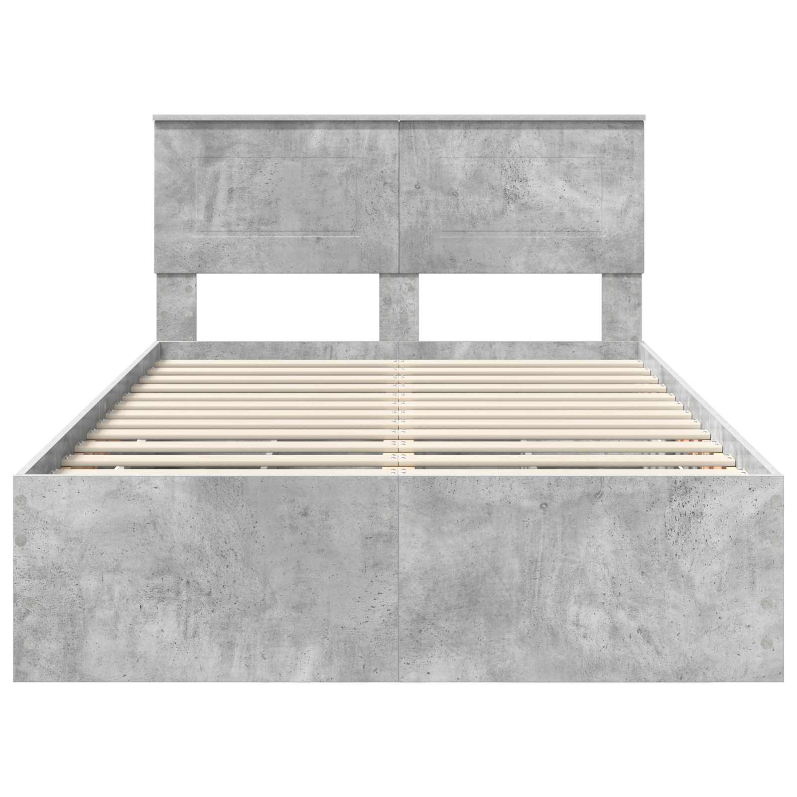 Krevetna konstrukcija s ladicama Betonski sivi 120 x 190 cm