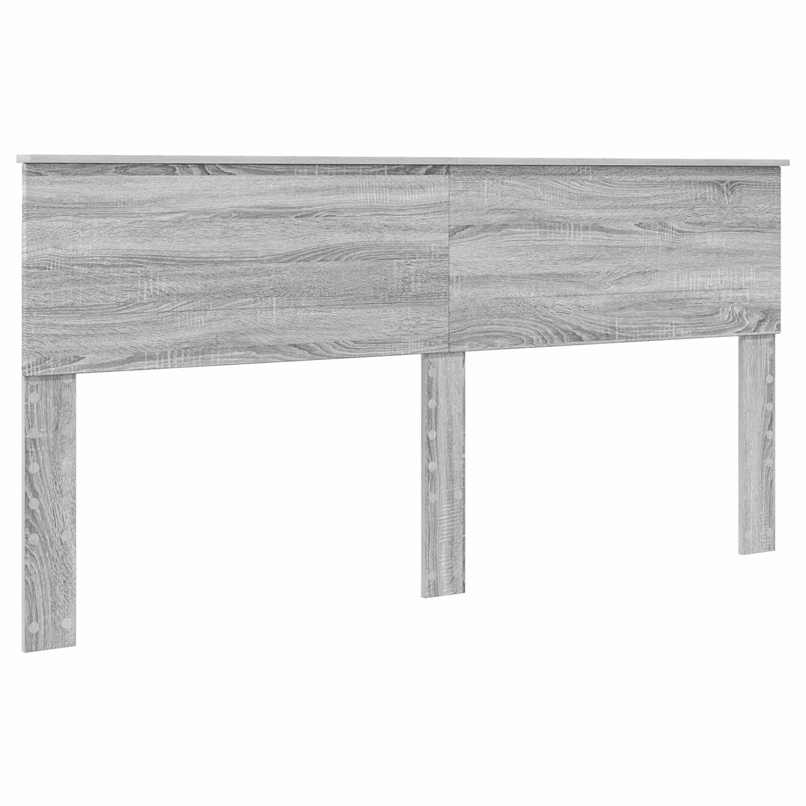 Krevetna konstrukcija S LED lampica Siva Sonoma 200 x 200 cm