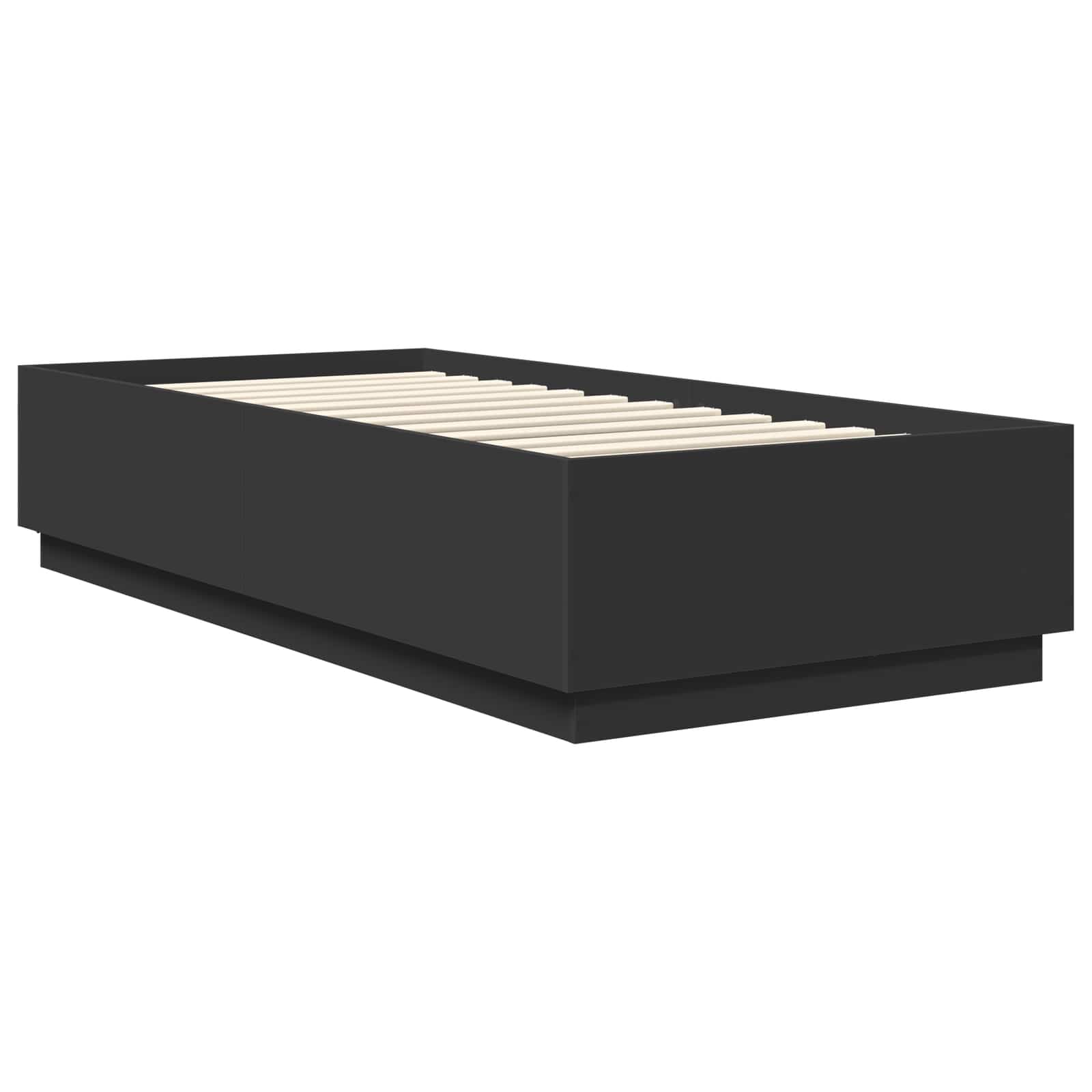Krevetna konstrukcija Crna 70 x 190 cm Konstruirano drvo