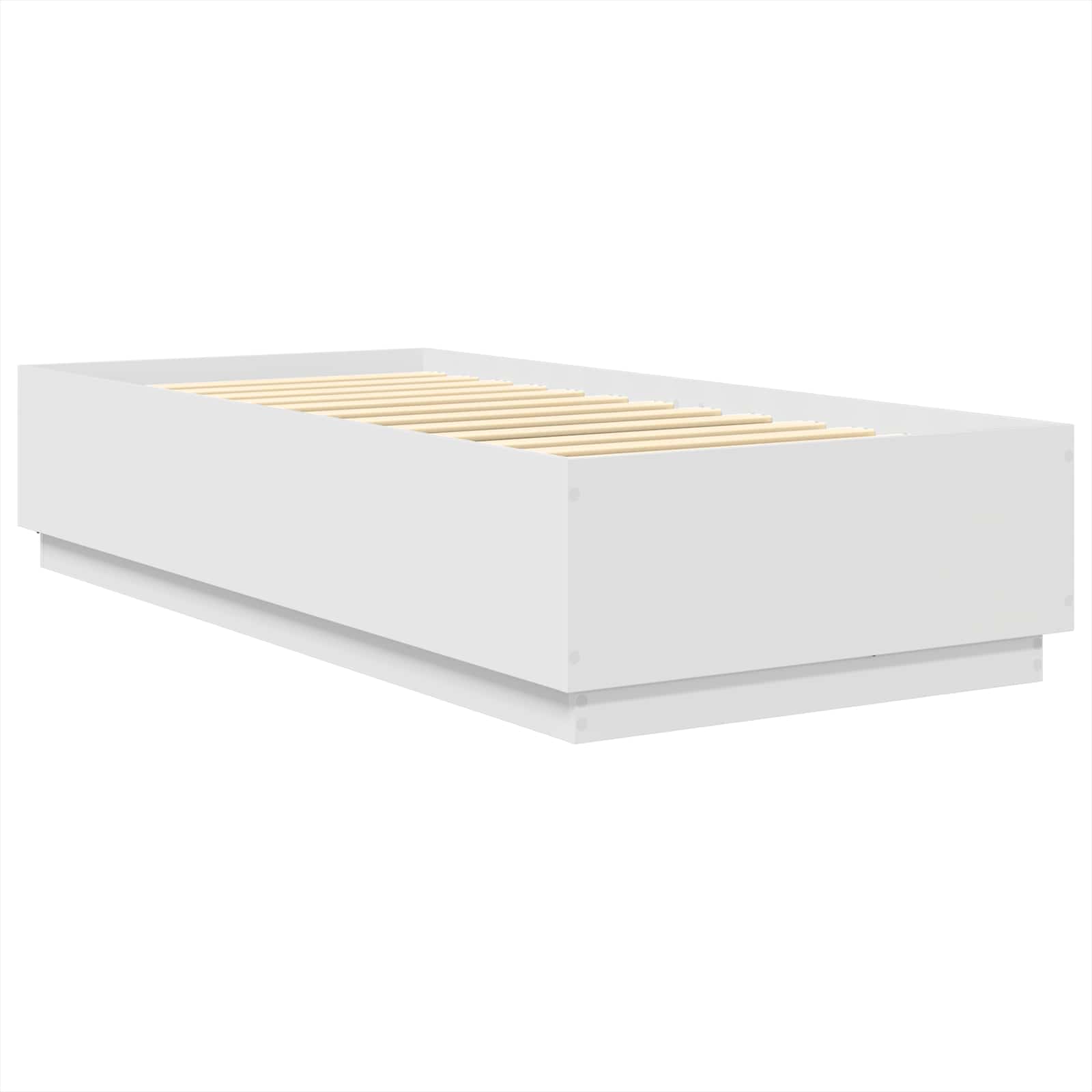 Krevetna konstrukcija Bijela 100 x 200 cm Konstruirano drvo