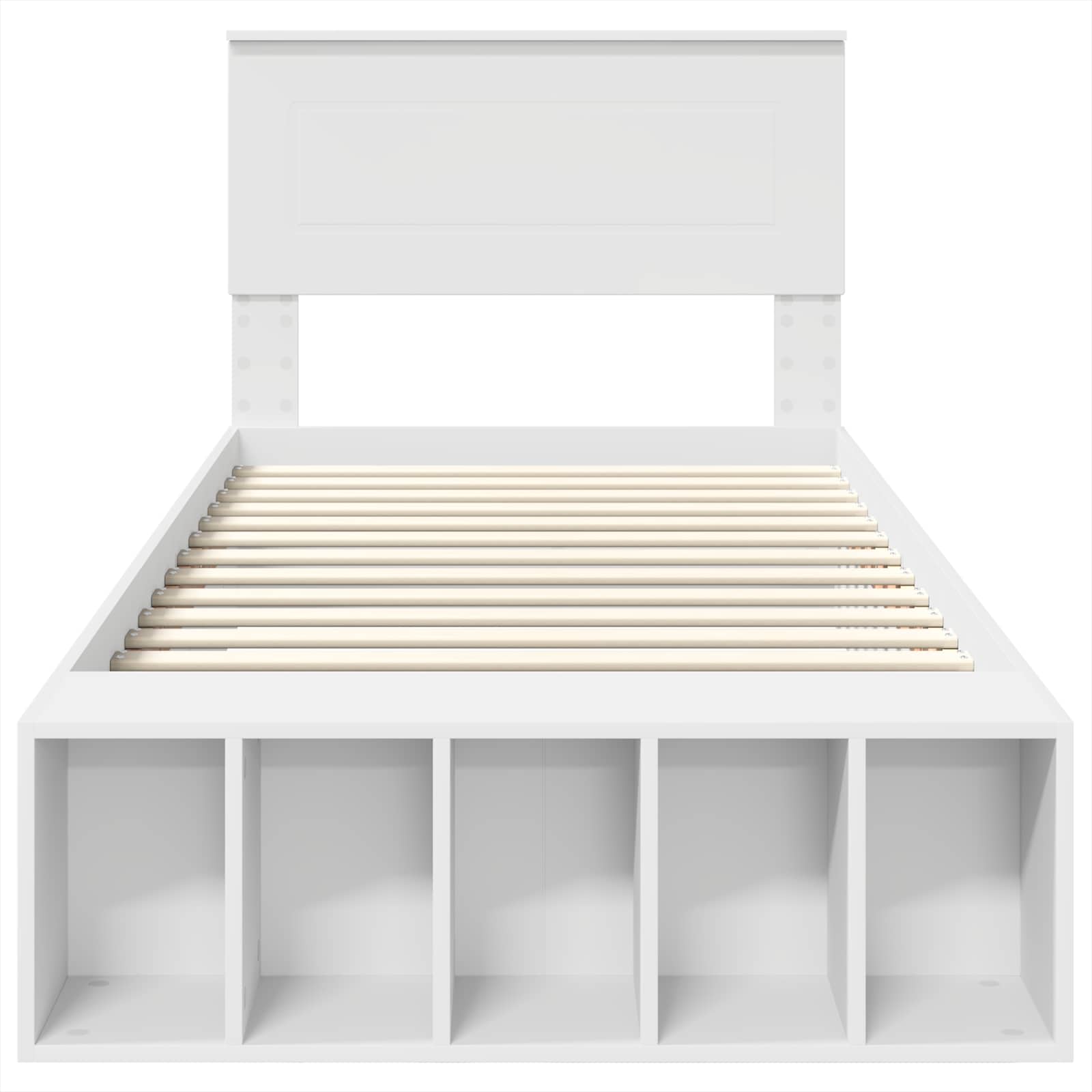 Krevetna konstrukcija Bijelo 100 x 200 cm Konstruirano drvo