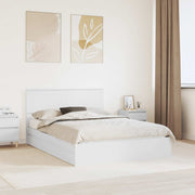 Krevet s od storage Bijelo 140 x 190 cm Konstruirano drvo