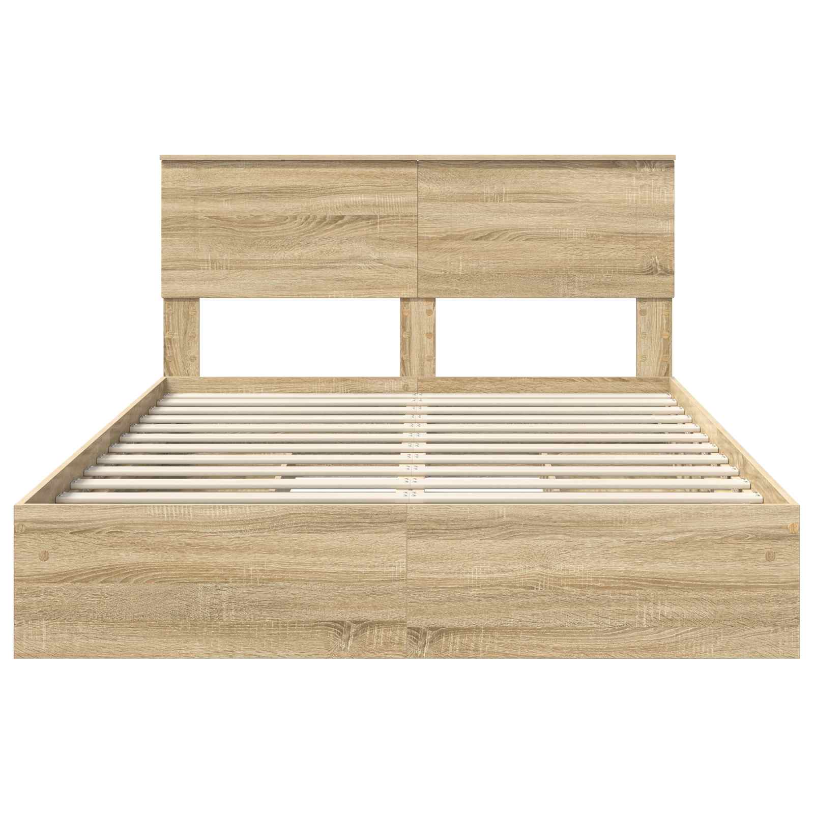 Krevet s od storage Sonoma hrast 140 x 190 cm Konstruirano drvo