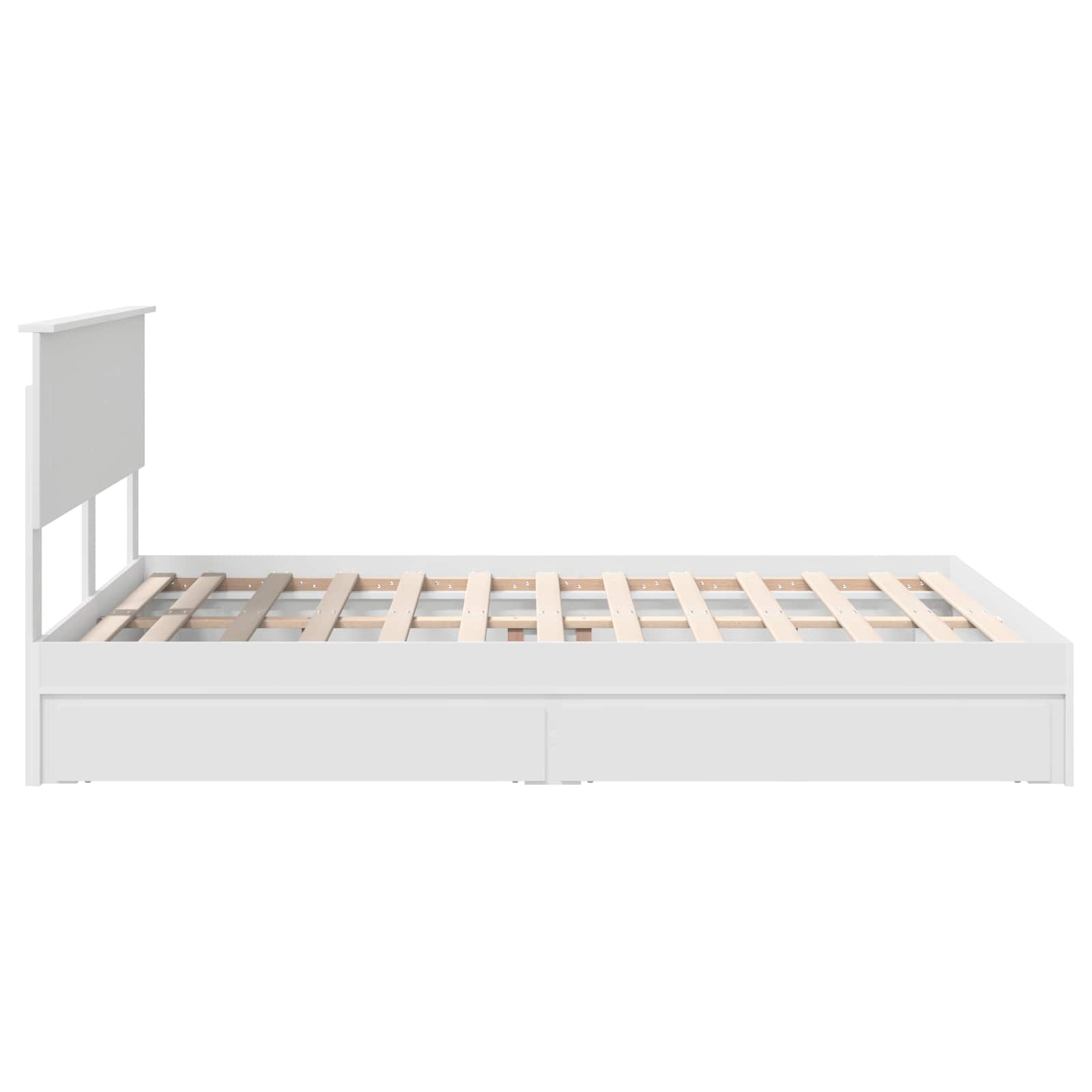 Krevet s od storage Bijelo 140 x 200 cm Konstruirano drvo