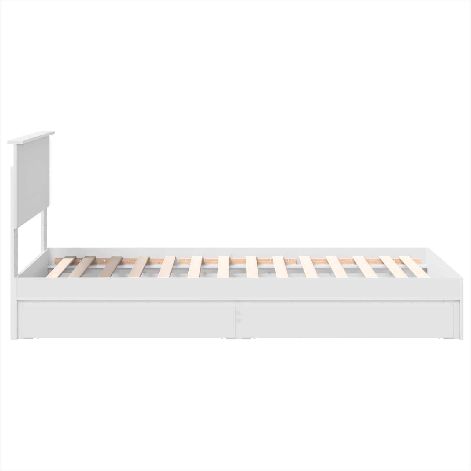 Krevet s od storage Bijelo 90 x 200 cm Konstruirano drvo