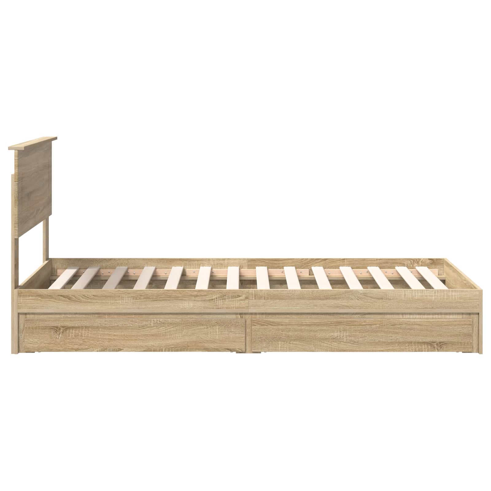 Krevet s od storage Sonoma hrast 75 x 190 cm Konstruirano drvo