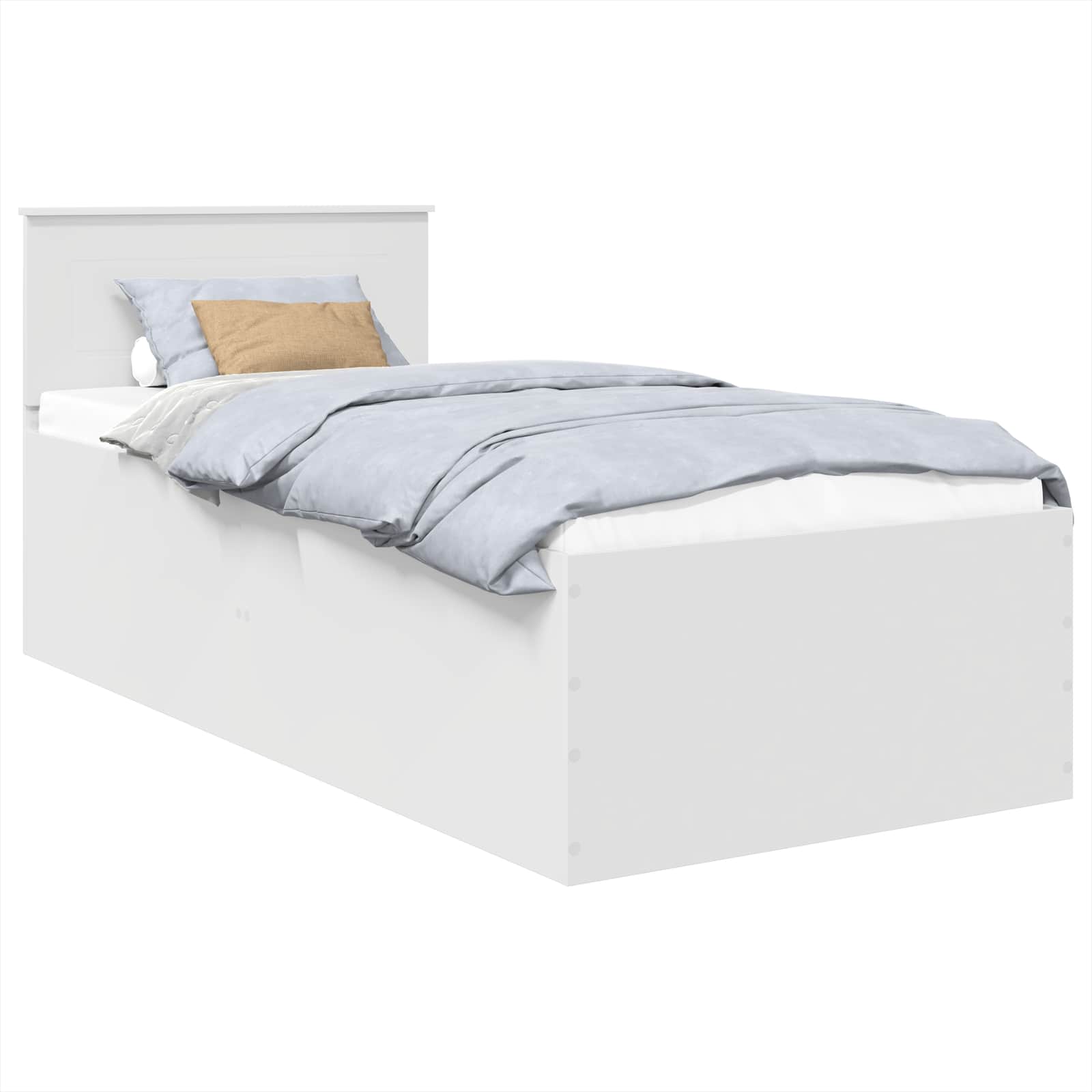 Krevetna konstrukcija Bijelo 75 x 190 cm Konstruirano drvo