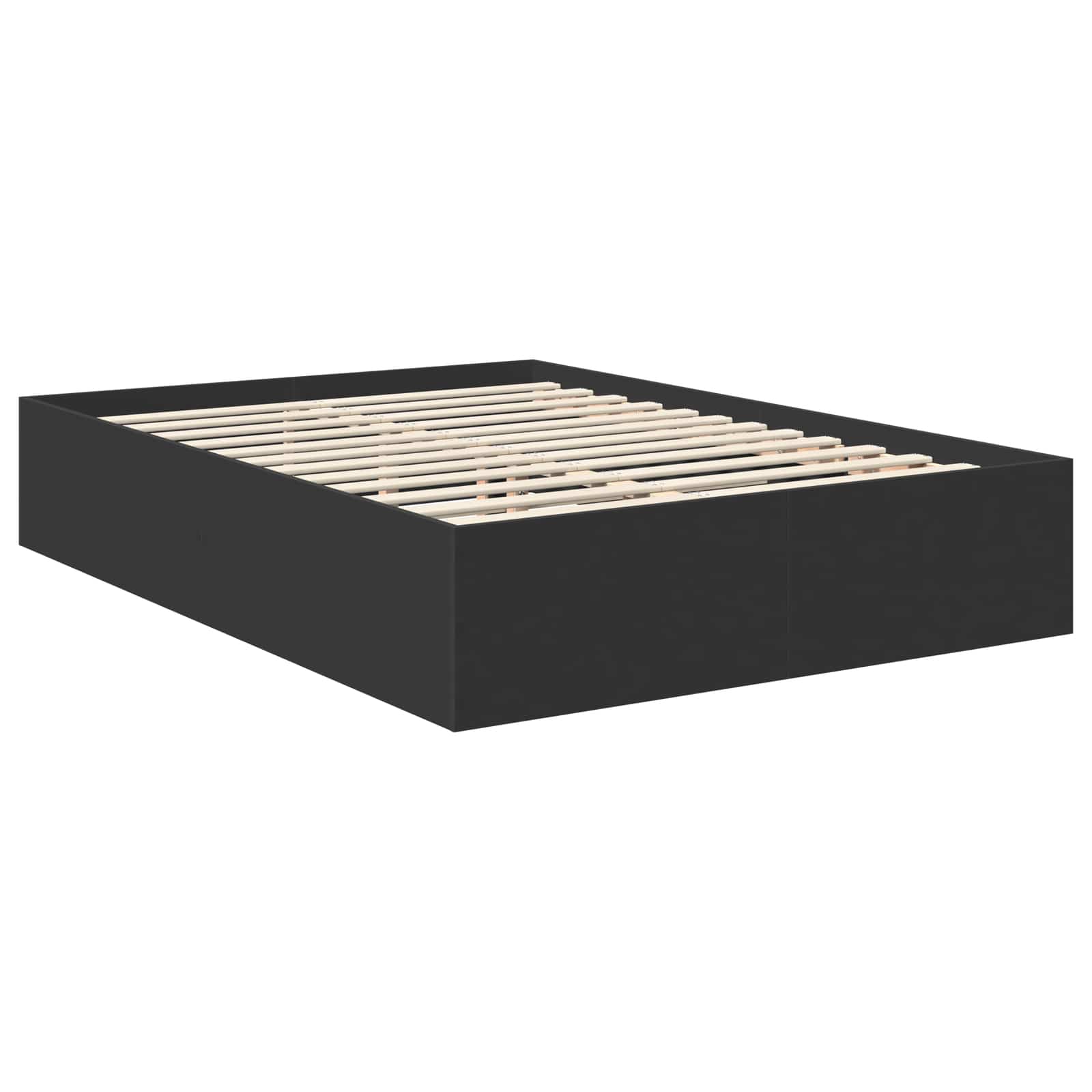 Krevetna konstrukcija Crna 150 x 200 cm Konstruirano drvo