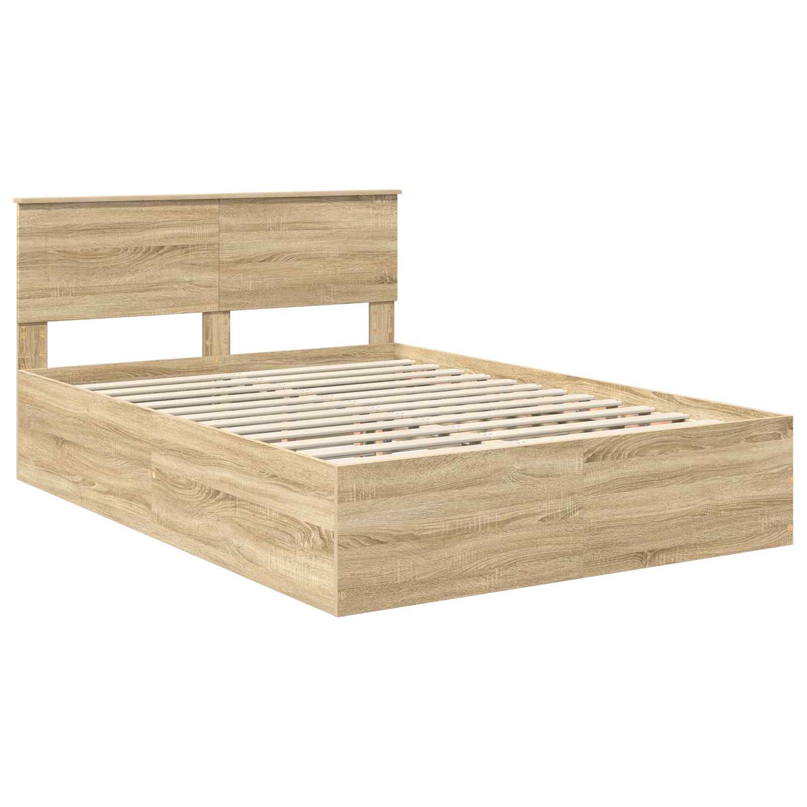 Krevetna konstrukcija s uzglavljem Sonoma hrast 150 x 200 cm