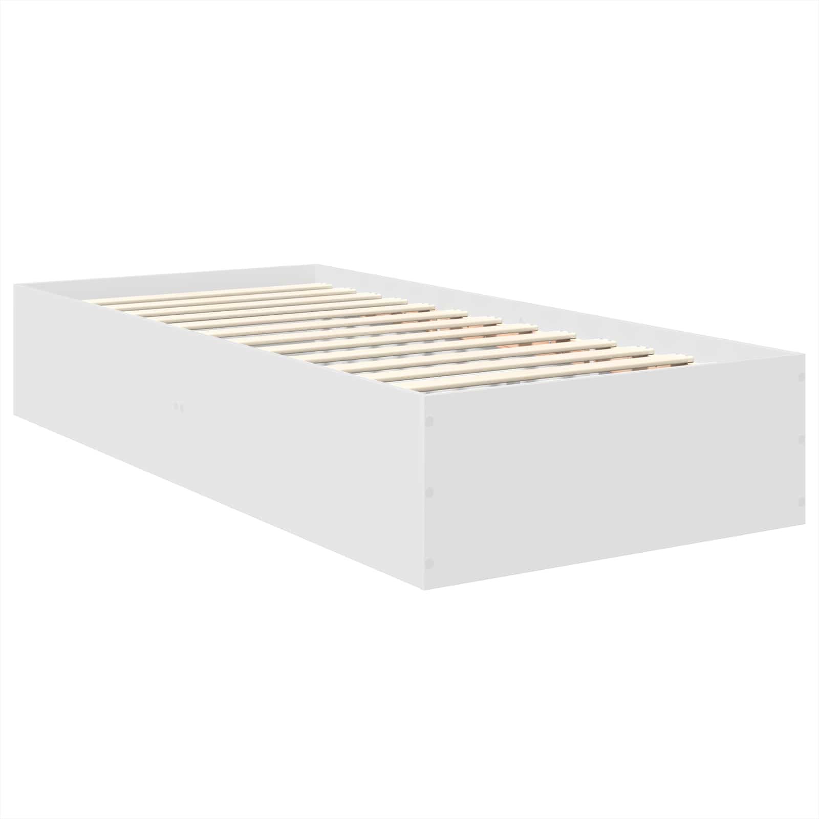 Krevetna konstrukcija Bijelo 100 x 200 cm Konstruirano drvo