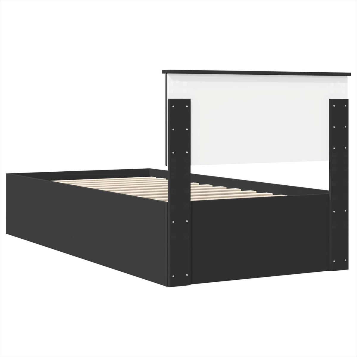 Krevetna konstrukcija Crna 90 x 190 cm Konstruirano drvo