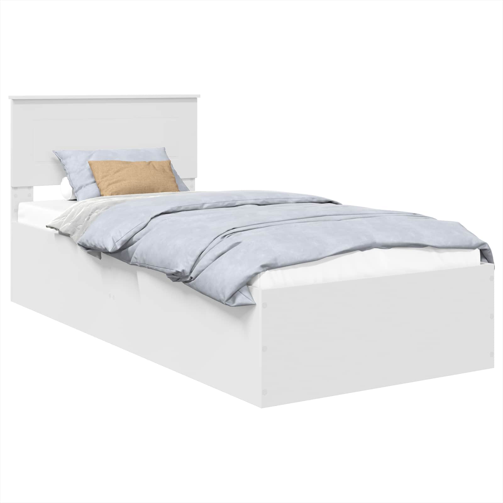 Krevetna konstrukcija Bijelo 75 x 190 cm Konstruirano drvo