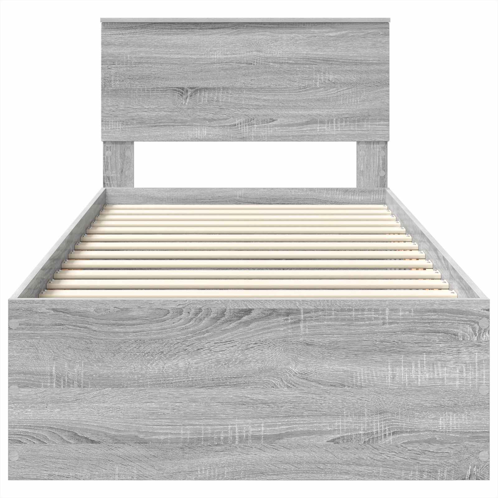 Krevetna konstrukcija Siva Sonoma 75 x 190 cm Konstruirano drvo