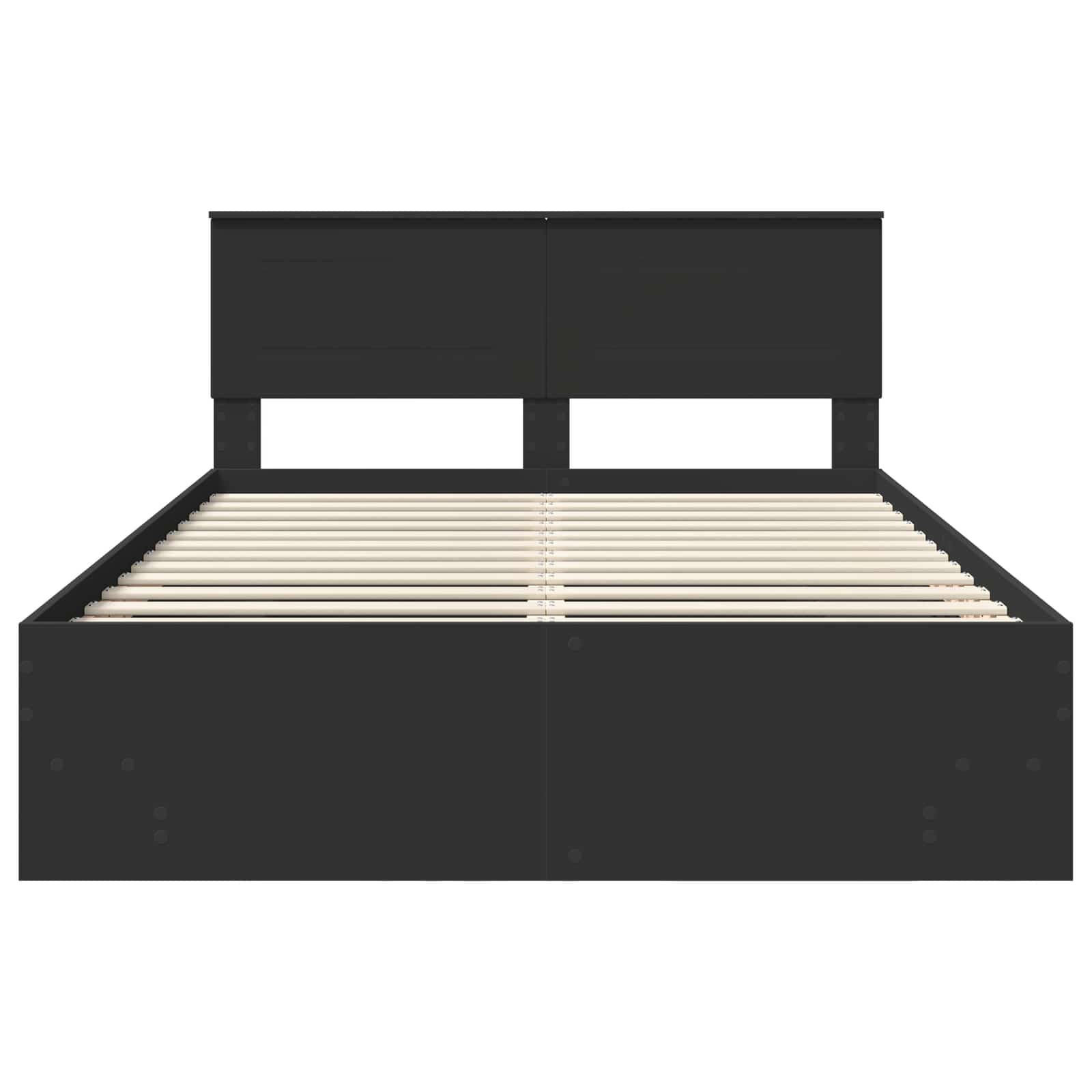 Krevetna konstrukcija Crna 150 x 200 cm Konstruirano drvo