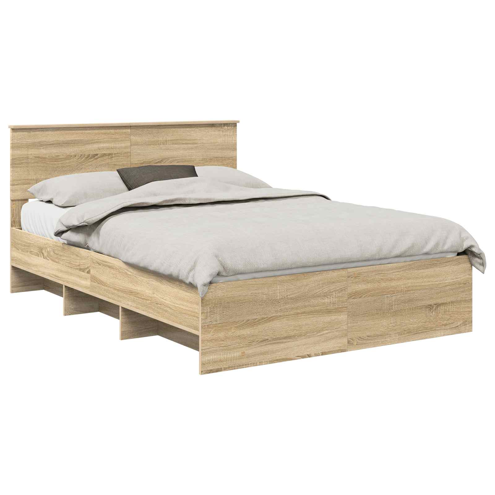 Krevetna konstrukcija s uzglavljem Sonoma hrast 150 x 200 cm