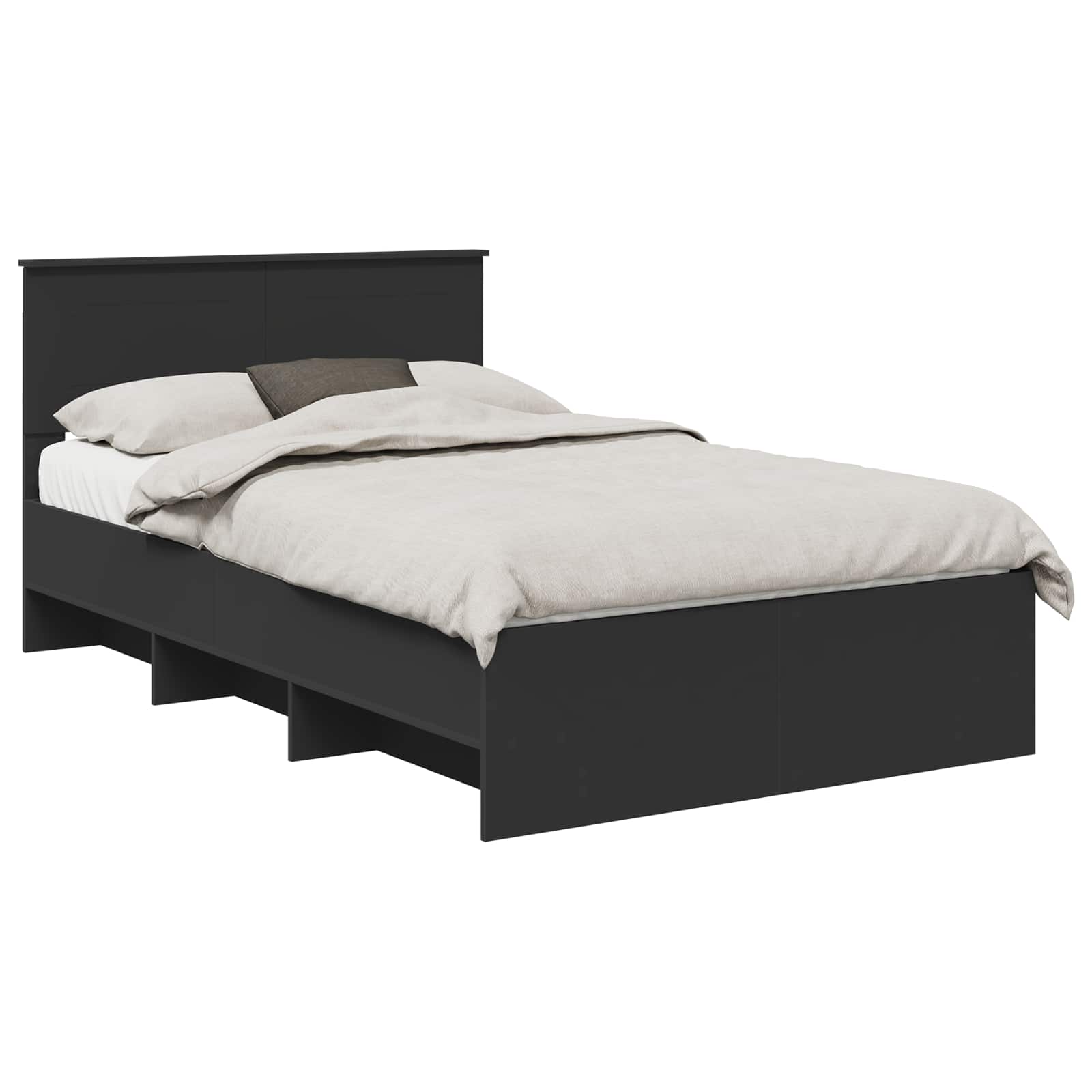Krevetna konstrukcija Crna 120 x 123 cm Konstruirano drvo