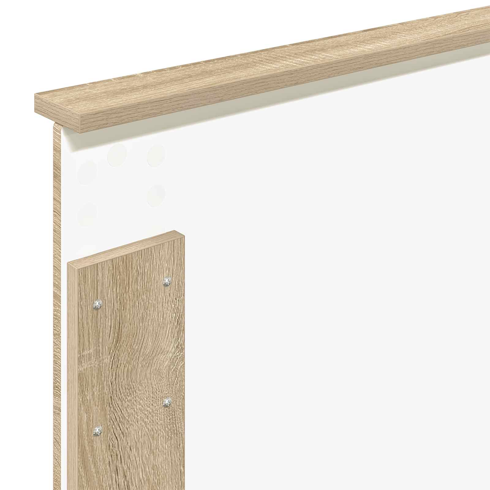 Krevetna konstrukcija s uzglavljem Sonoma hrast 120 x 123 cm