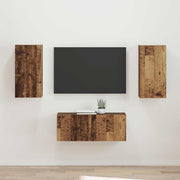 Set TV komoda 2 kom. Staro drvo Smeđa 78,5 x 31 x 30 cm