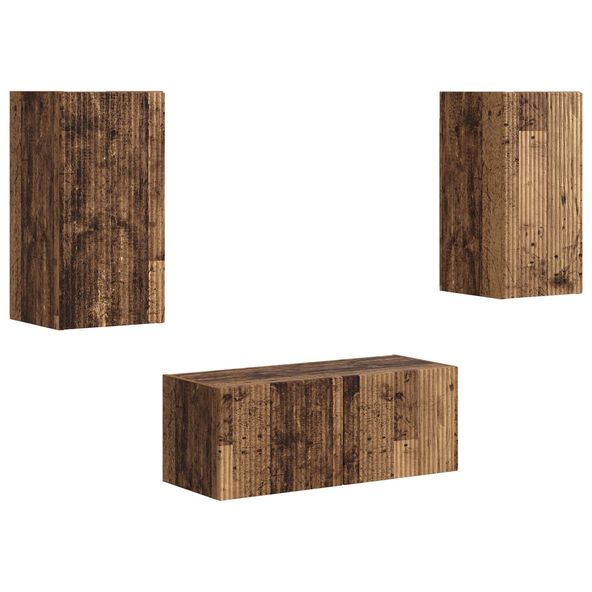 Set TV komoda 2 kom. Staro drvo Smeđa 78,5 x 31 x 30 cm