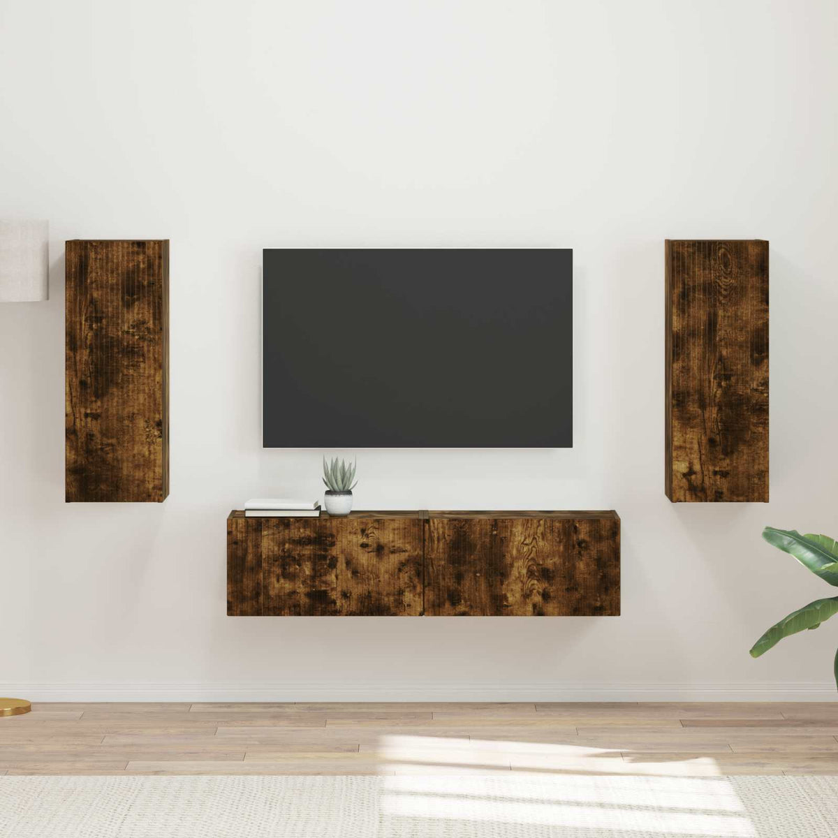 Set TV komoda 2 kom. Dimljeni hrast