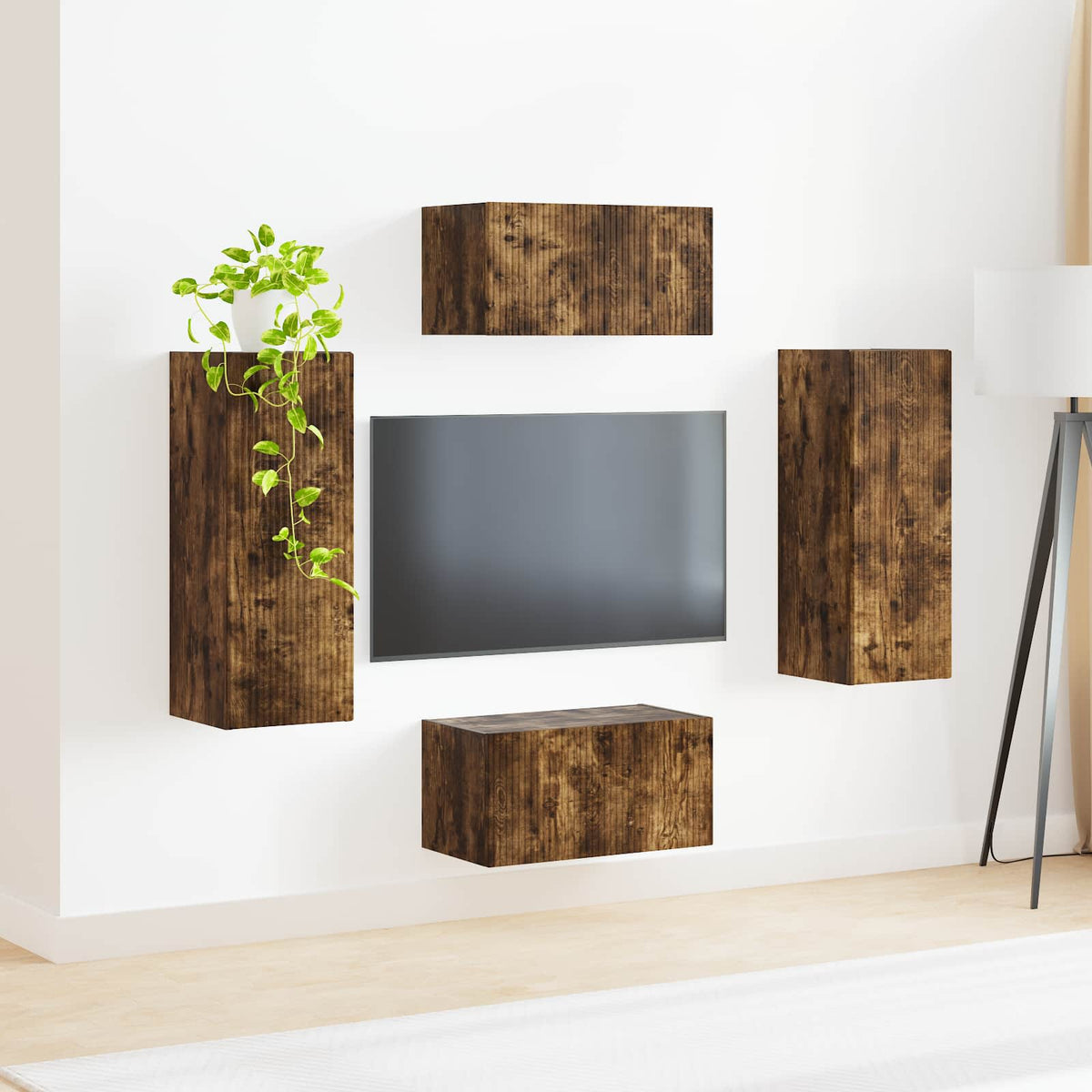 Set TV komoda 2 kom. Dimljeni hrast