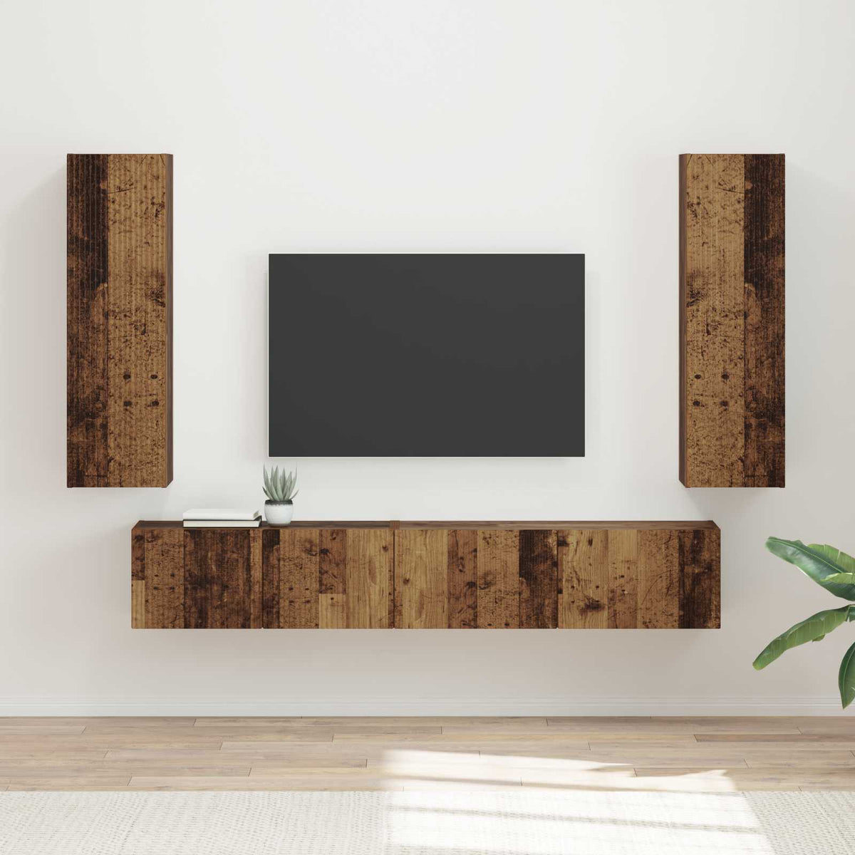 Set TV komoda 3 kom. Staro drvo