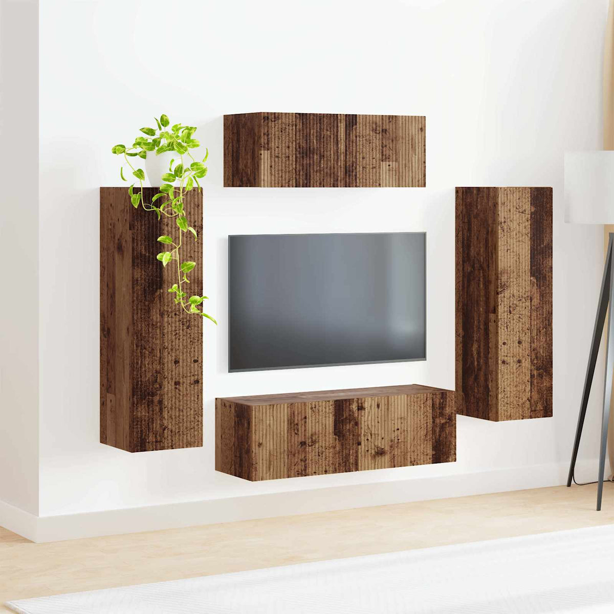 Set TV komoda 3 kom. Staro drvo