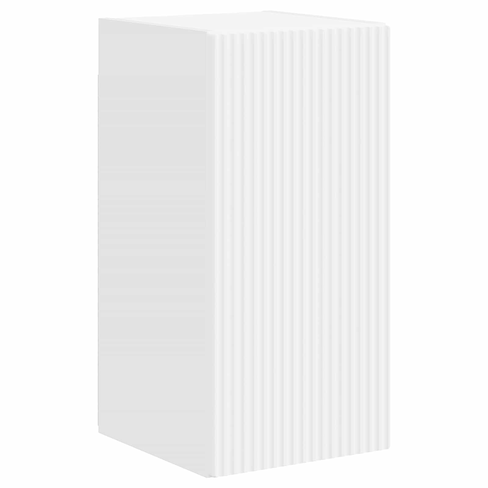 Set TV komoda Zidne 4 pcs Visoki sjaj bijela Konstruirano drvo