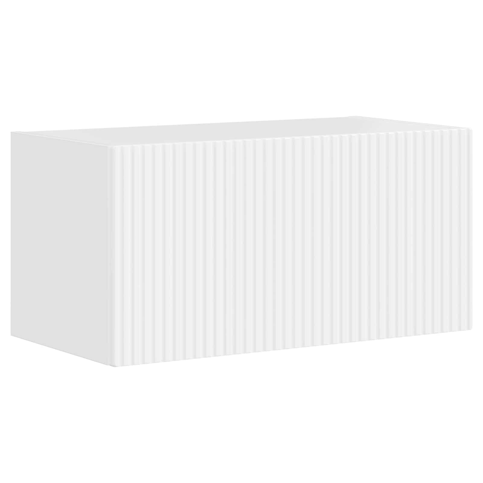 Set TV komoda Zidne 5 pcs Visoki sjaj bijela Konstruirano drvo