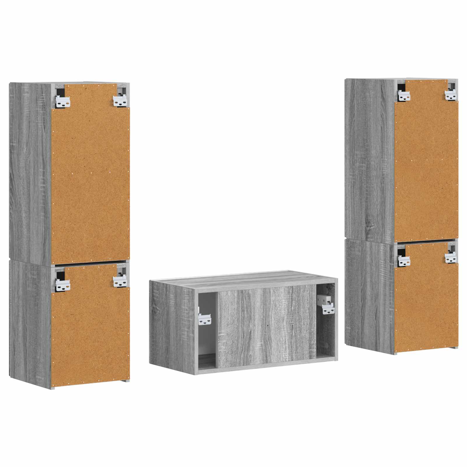 Set TV komoda 5 pcs Siva Sonoma Konstruirano drvo