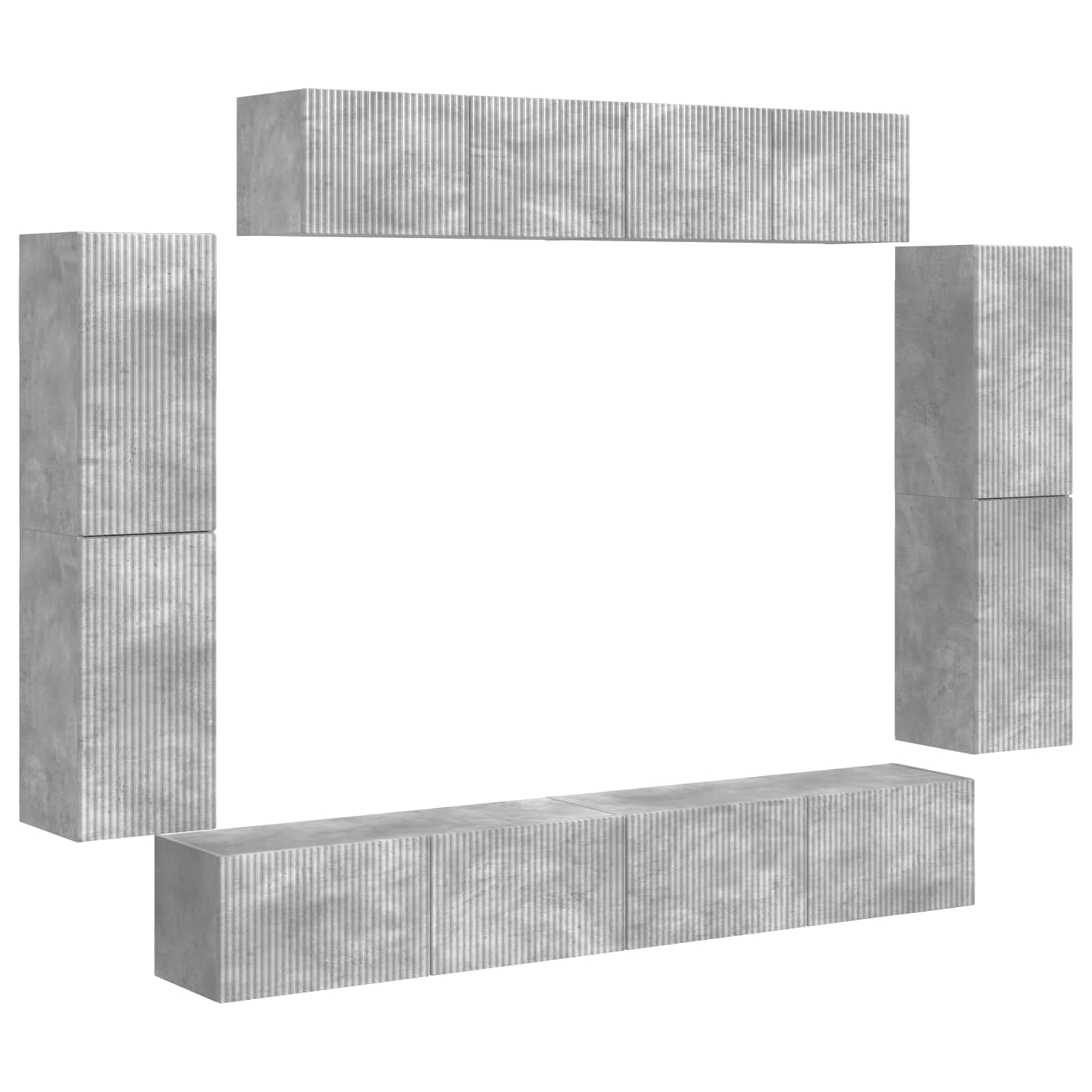 TV ormar 8 pcs Betonski sivi