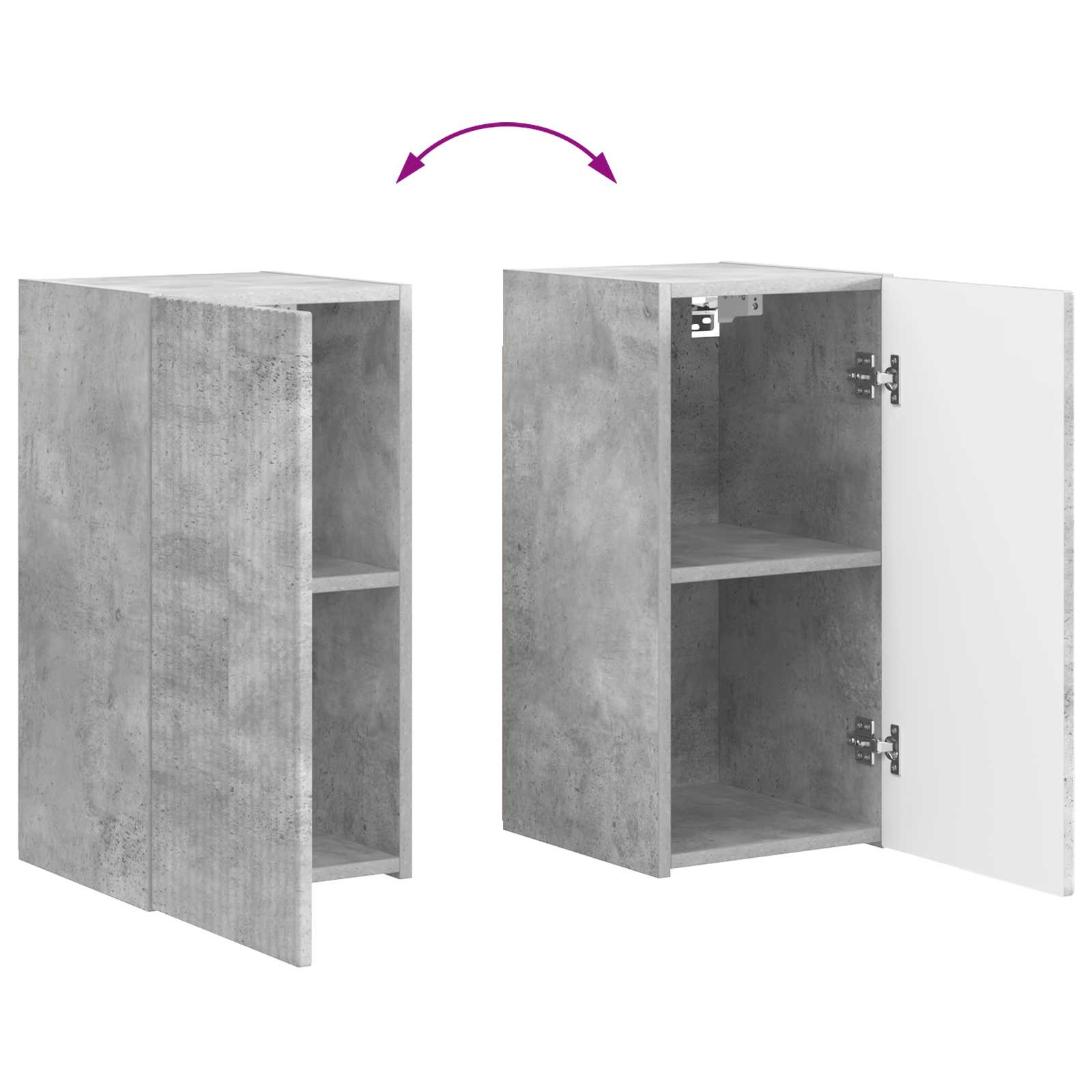TV ormar 8 pcs Betonski sivi