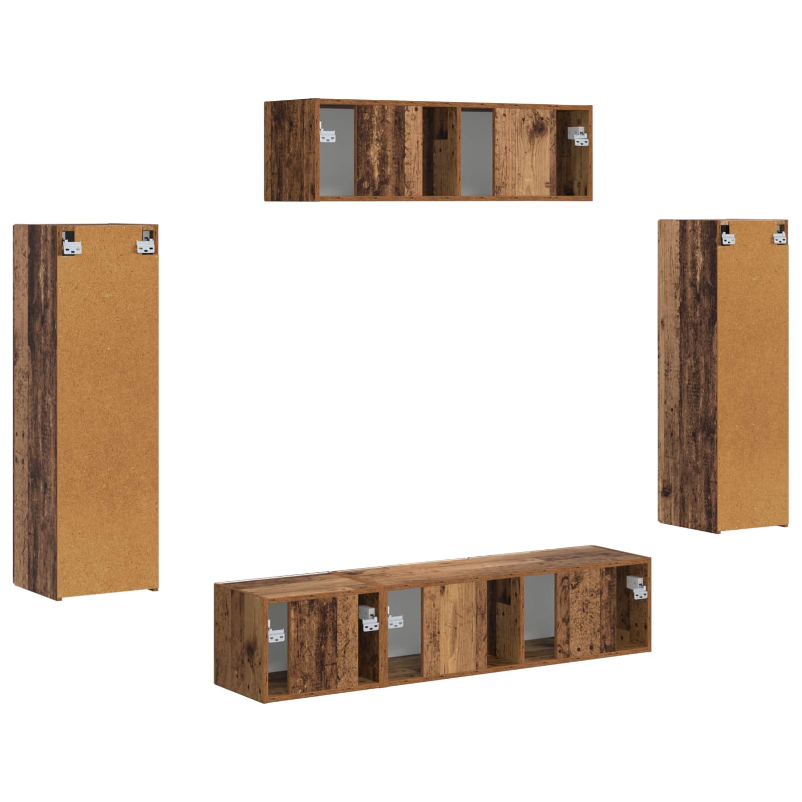 TV ormar 5 pcs Staro drvo