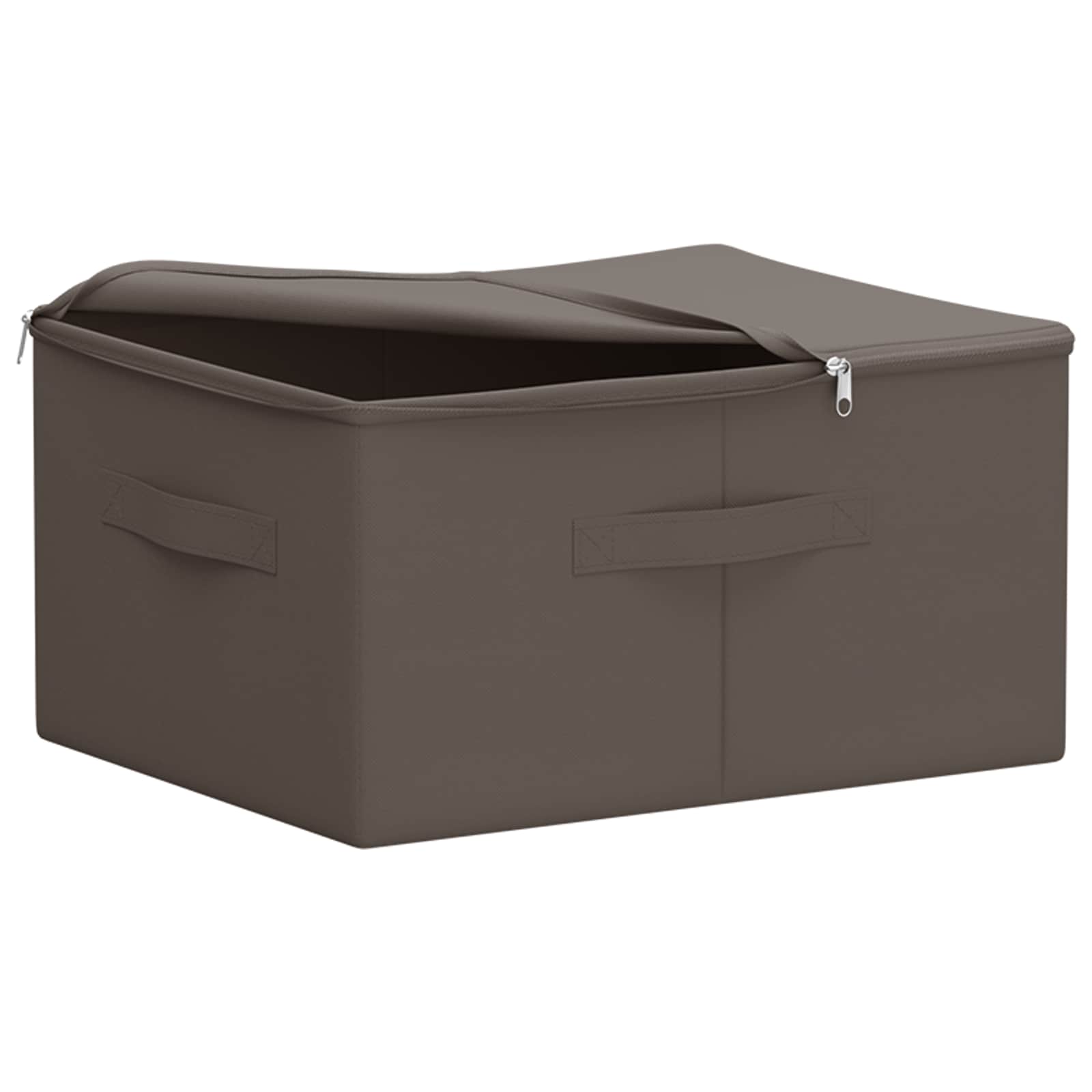 Kutija za spremanje 24 pcs Siva 43 x 34 x 23 cm Netkana tkanina