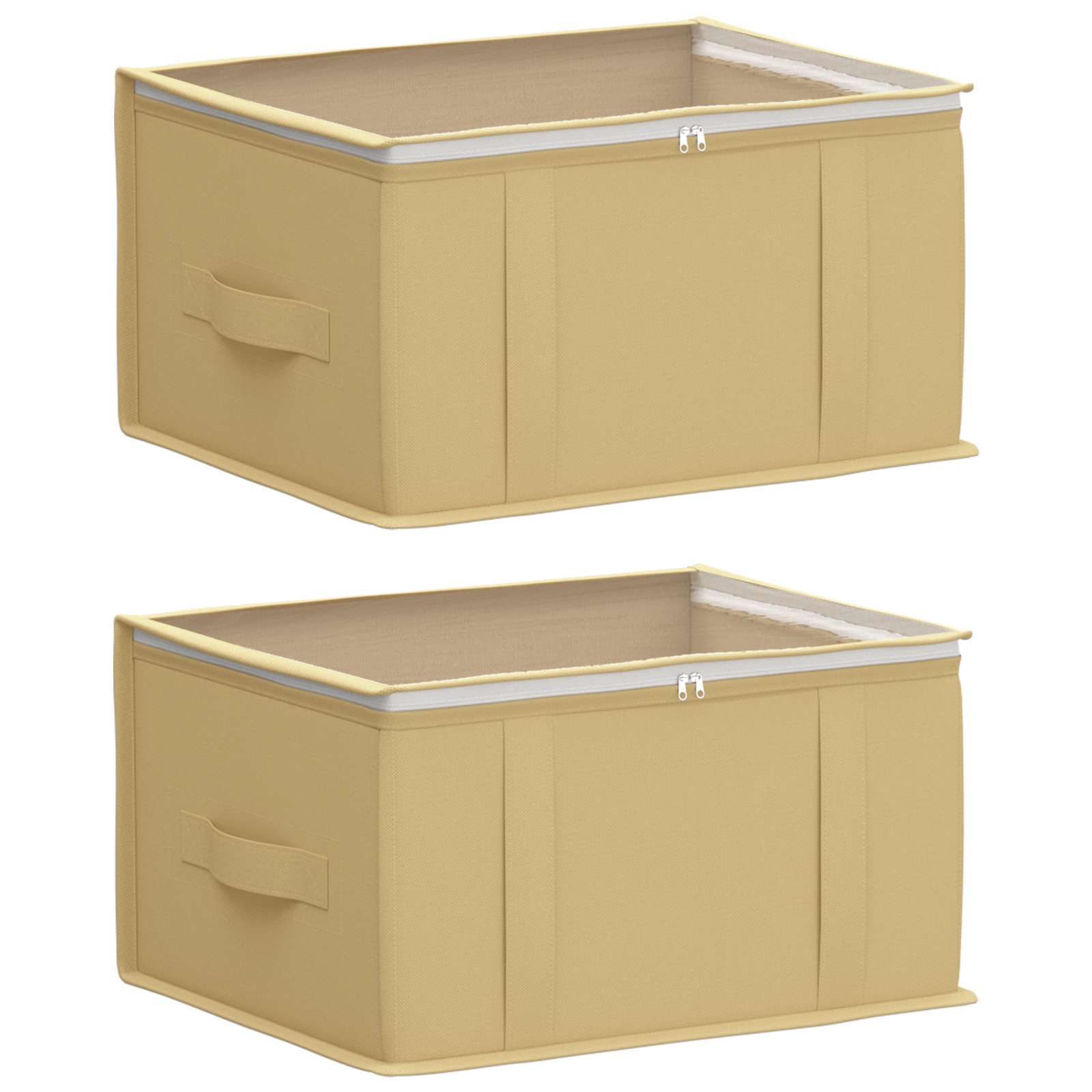 Kutija za pohranu s prozirnim prozorom na vrhu 2 pcs Krem