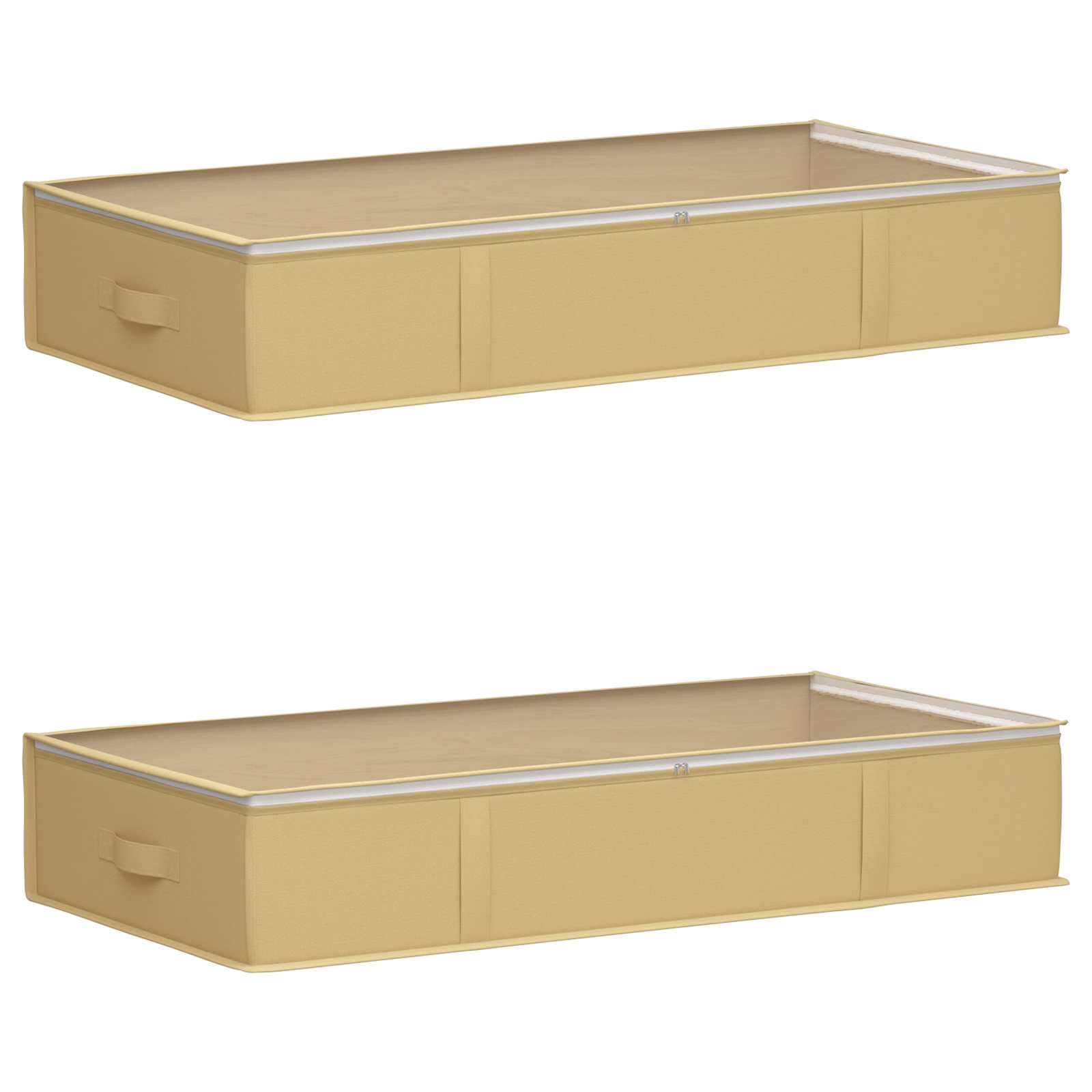 Kutija za pohranu s prozirnim prozorom na vrhu 2 pcs Krem