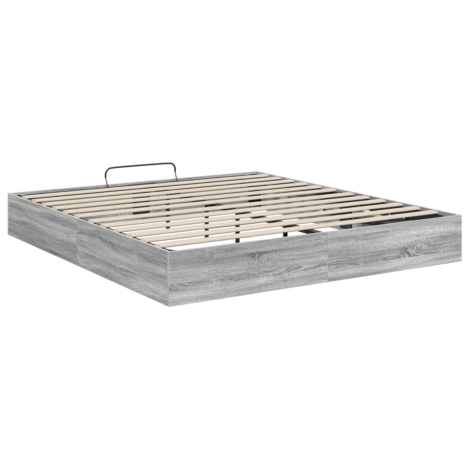 Otomanski krevet s pohranom Sivi Sonoma 203 x 160 x 25 cm