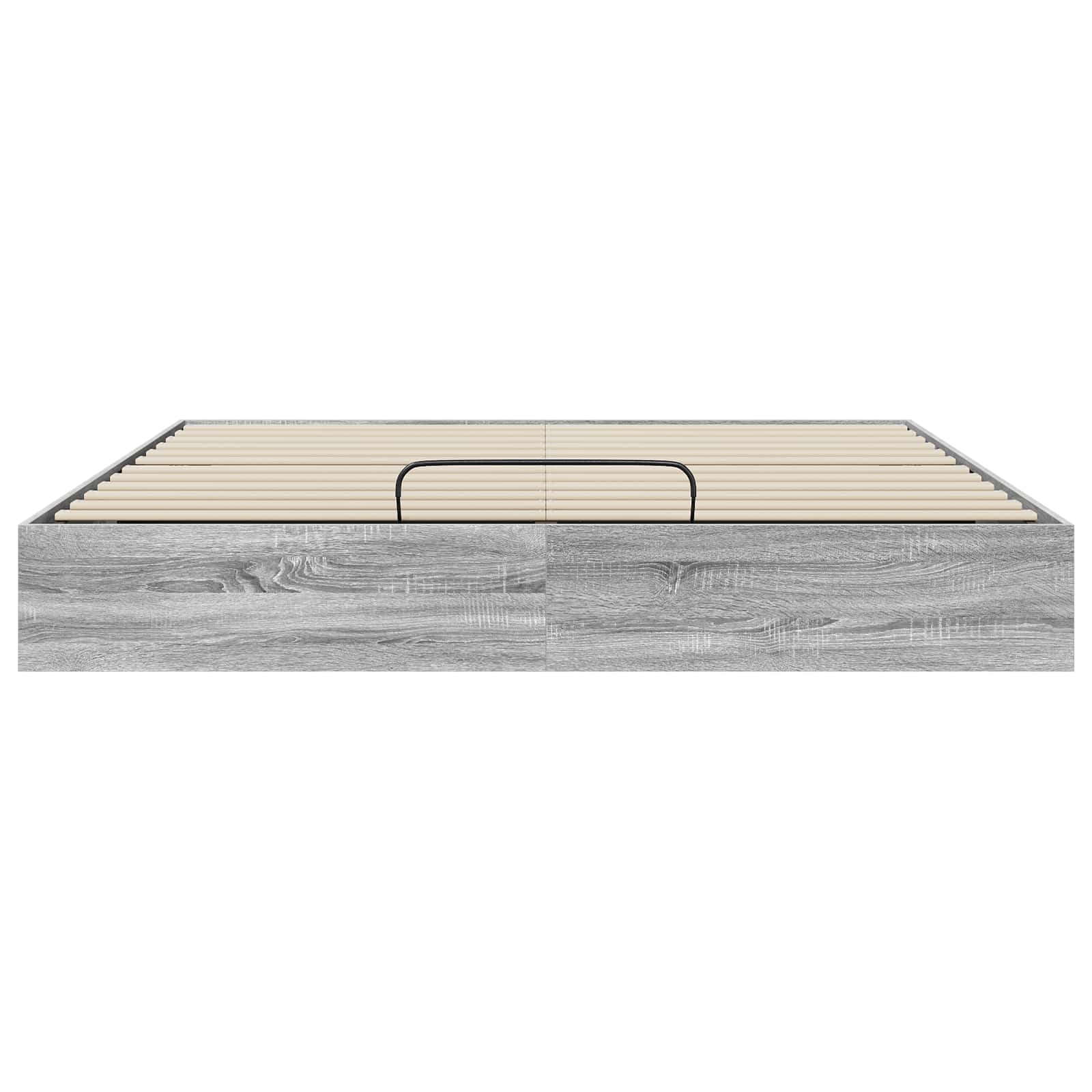 Otomanski krevet s pohranom Sivi Sonoma 203 x 160 x 25 cm