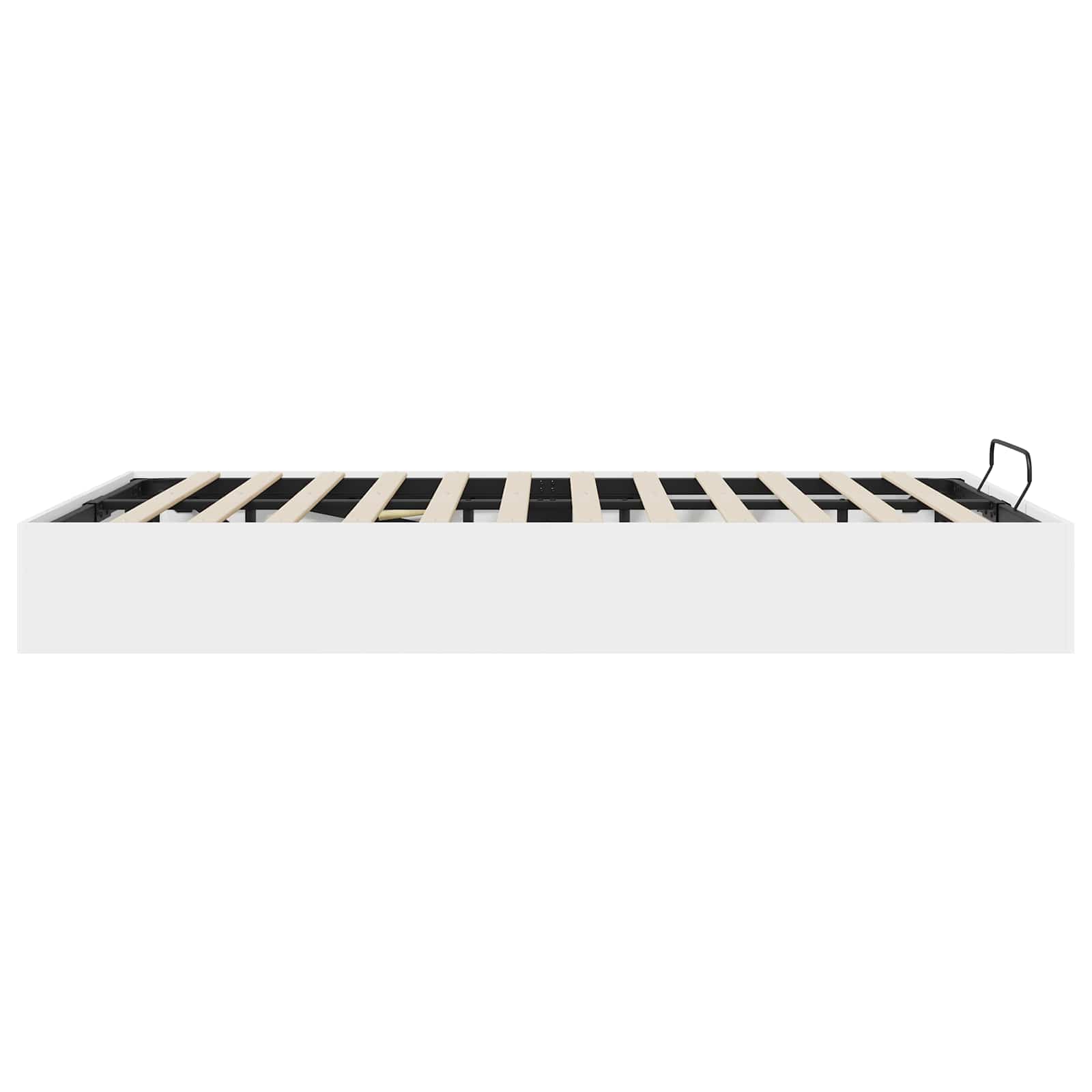 Otomanski krevet Bijeli 203 x 150 x 25 cm Konstrukcijsko drvo