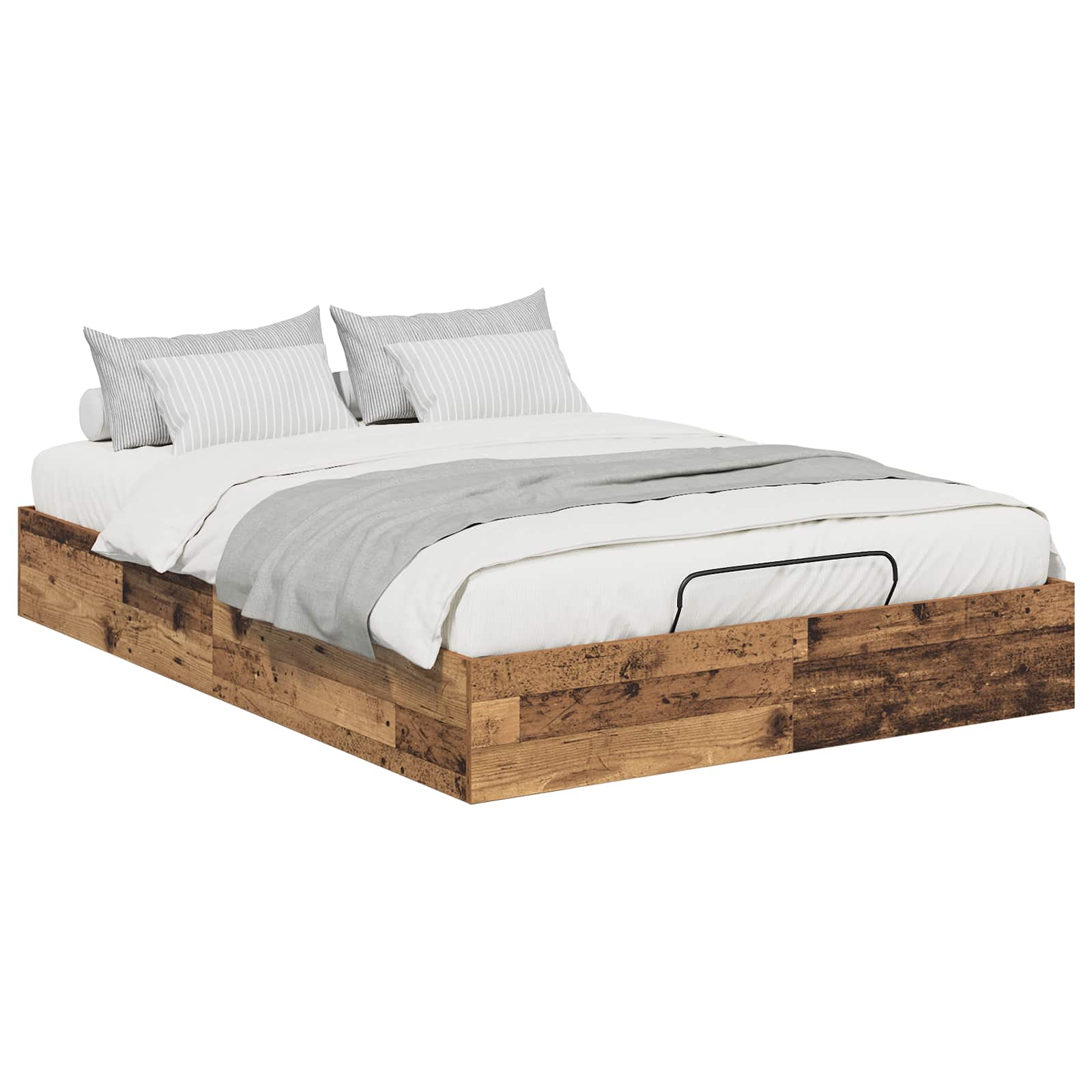 Otomanski krevet s pohranom Staro drvo 203 x 150 x 25 cm